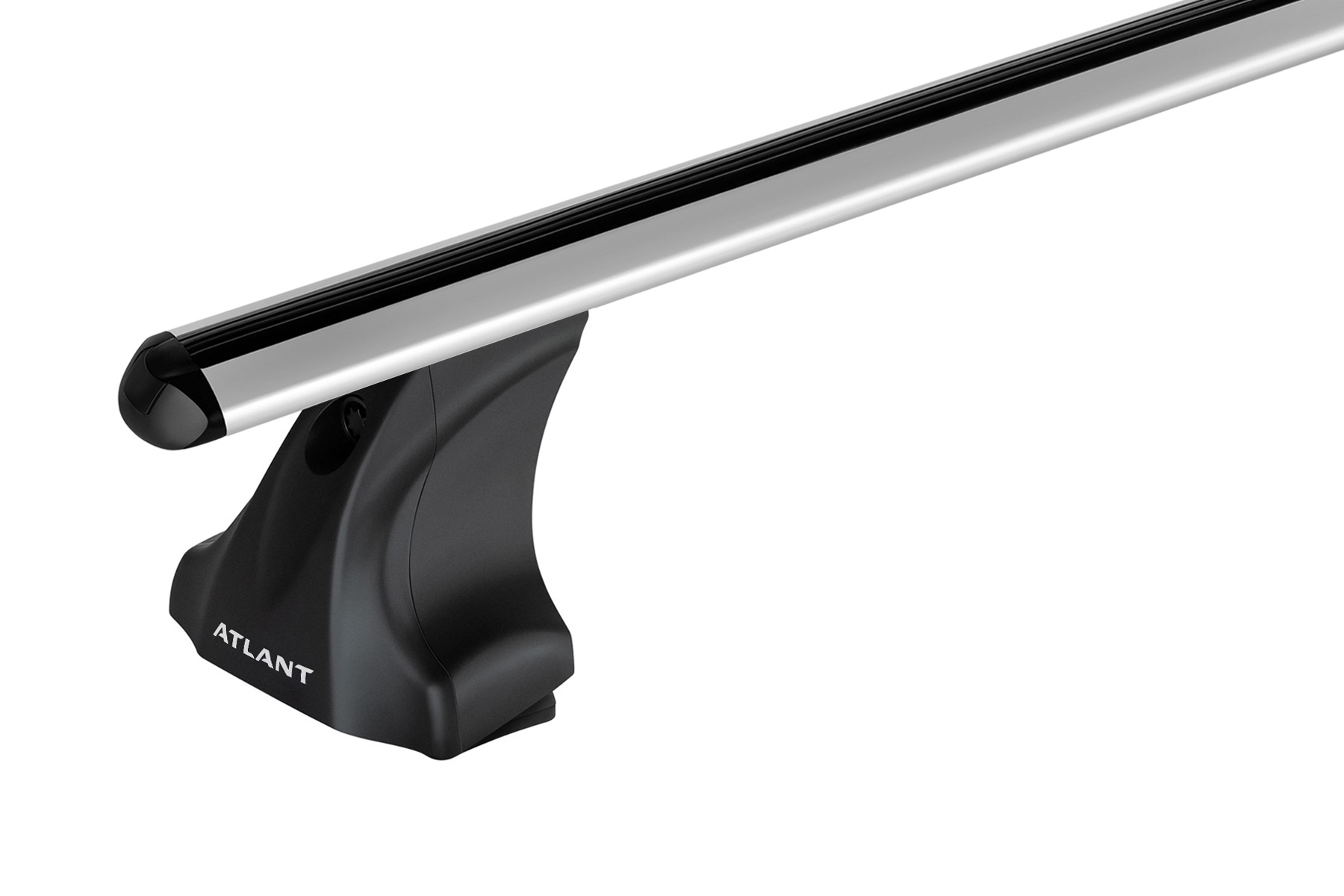 Багажник ATLANT для HYUNDAI ix35 (2010-2015), MAZDA Familia (2007-2018-н.в.). Аэродинамическая дуга. Серебристый.