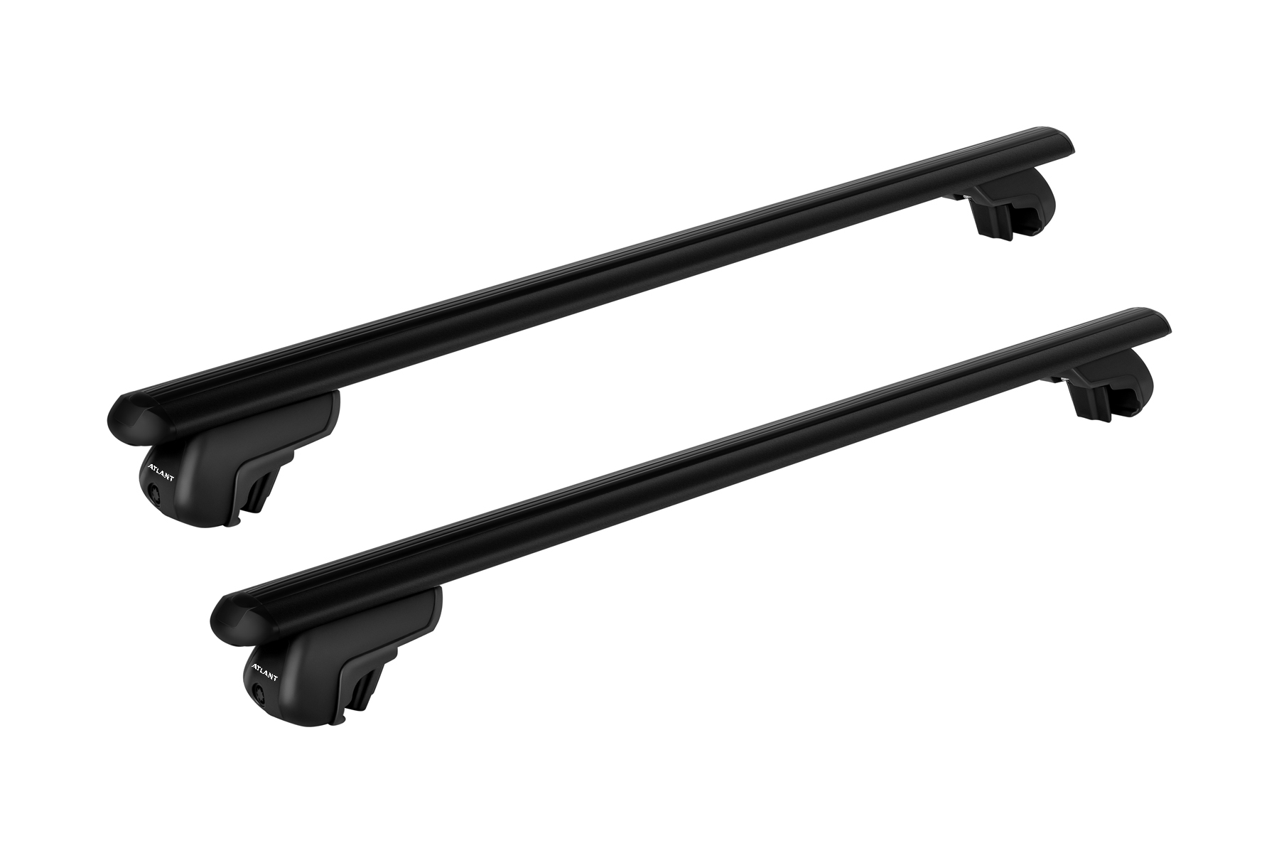 Багажник ATLANT для AUDI A4 Allroad (2009-2016-н.в.), BMW X5 (2006-2010-2010-2013). Аэродинамическая дуга. Черный.